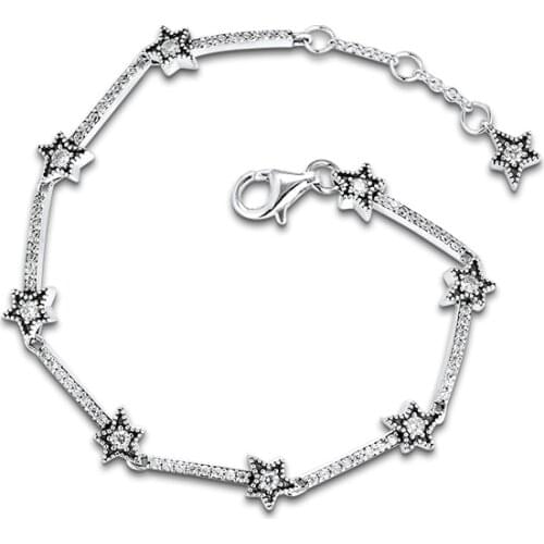 Celestial Stars Bracelets 100% 925 Sterling-Silver-Jewelry Free Shipping