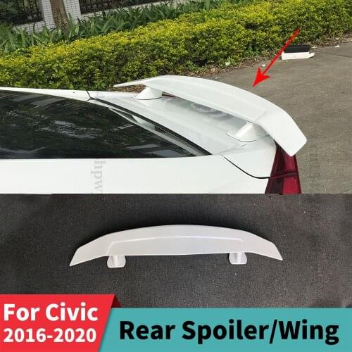 Roof Rear Spoiler Wing Splitter Diffuser Trunk Spoiler Modified Body Kit Decoration For Honda Civic 2016 2017 2018 2019 2020