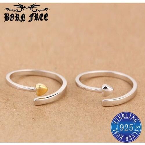 925 sterling silver big rings for women finger ring heart set anillos mujer bague fashion jewelry joyas de plata 925 ringen lot