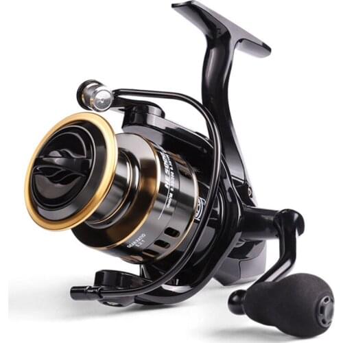 1pc HE 1000/2000/3000/4000/5000/6000/7000 Fishing Reel HE1000-7000 Max Drag 10kg High Speed Metal Spool Spinning Reel
