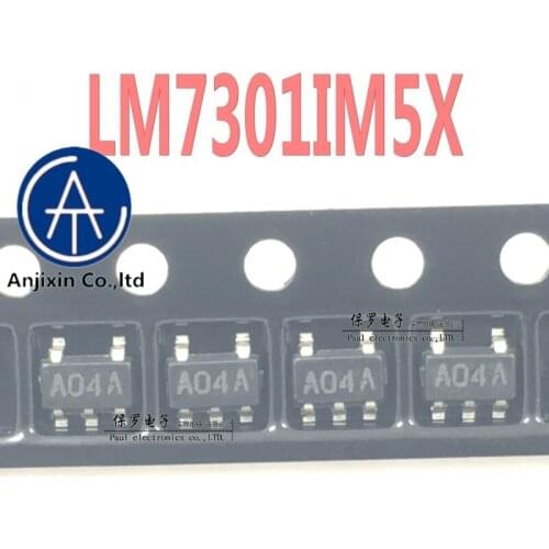 10pcs 100% orginal new real stock Operational amplifier LM7301IM5X LM7301 silk screen A04A SOT23-5