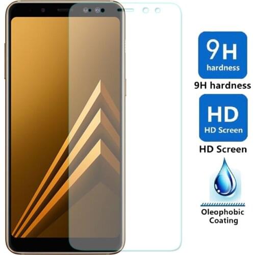 2 x Tempered Glass Screen Protector Explosion-proof Bubble Free Thin Front Films For Samsung Galaxy A8 2018 / A5 2018 A530 A530F