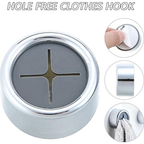 3PC Push Towel Hook Self-adhesive Push-in Hook Holder Bathroom Kitchen Strong Sticking Hooks No Trace Creativity Free Punch