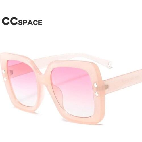 45393 Transparent Green Frame Square Sunglasses Men Women Rivet Brand Glasses Designer Fashion Male Female Shades