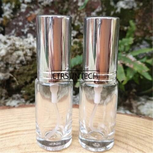 5ml Portable Glass Perfume Bottle Aluminum Atomizer Empty Cosmetic Container New spray bottle F1478
