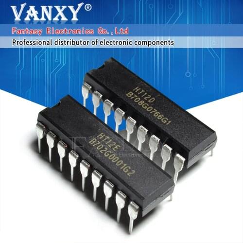 5PAIR 5PCS HT12D and 5PCS HT12E DIP18 HT-12D+HT-12E HT12 new original