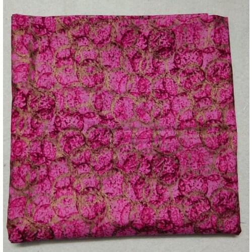 50x105cm Gold Stamping Pink Circle Printed Cottton Fabric Glitter Fabric Patchwork for Bag Cloth Dress Party Home Decoration