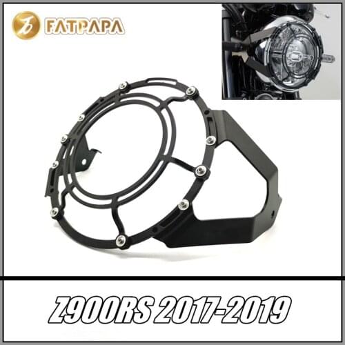 FOR KAWASAKI Z900RS 2017-2019 Motorcycle Accessories Stainless Steel Headlights Guard Protective Cover