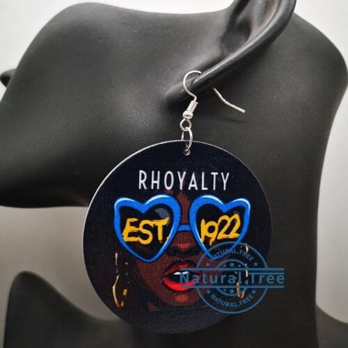 Free Shipping! Sigma Gamma Rho wooden earrings