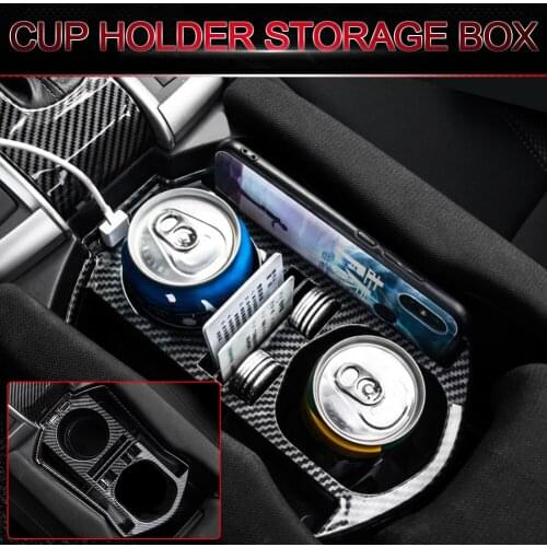 Central Control Water Cup Storage Box USB Mobile Phone Holder Storage Box Accessories For Honda Civic 10th 2017 2018 2019 2020