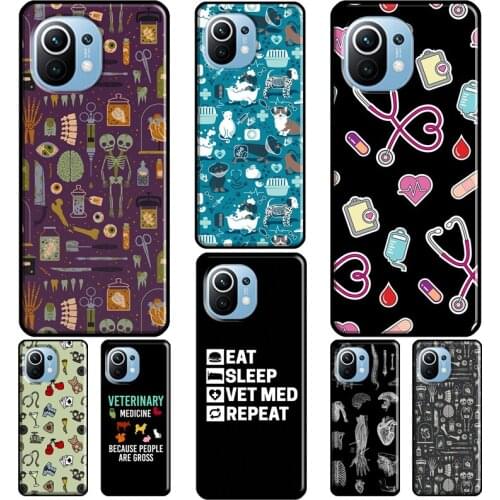 X-Ray Veterinary Medicine Case For POCO X3 Pro M3 F2 F3 Pro Cover For Xiaomi Mi 11 Ultra 9T 10T Pro Mi Note 10 Lite