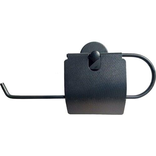 Cover Paper Towel Holder Black Towel Holder, Bathroom Kitchen Towel-Away Bracket Luxury Bathroom Decoration Decorative Towel Ring for Shower