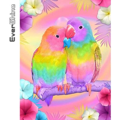 Evershine Diamond Painting Bird New Arrival Diamond Mosaic Animal Cross Stitch Embroidery Parrot Rhinestone Picture Home Decor