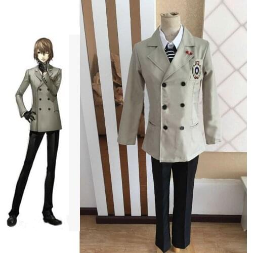 Persona5 Persona 5 Cosplay Costume P5 Goro Akechi costumes custome Made
