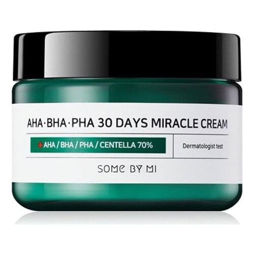 SOME BY MI AHA BHA PHA 30 Days Miracle Cream 50ml Sebum Control Moisturizer Face Cream Acne Treatment Whitening Cream SOMEBYMI