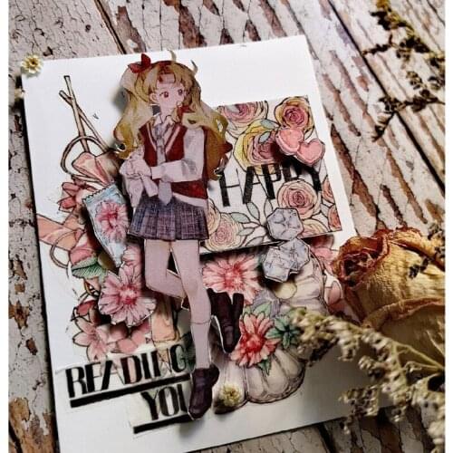 1 Loop 6CMX90CM Cute Girl Kawaii Masking Tape Pure Love Boyfriend Pet Paper