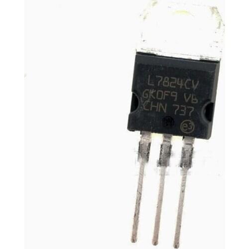 20pcs/lot new original L7824CV chip voltage regulator + 24 V TO-220
