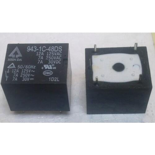 Wholesale 10pcs/lot 943-1C-48DS 12A 5feet relay