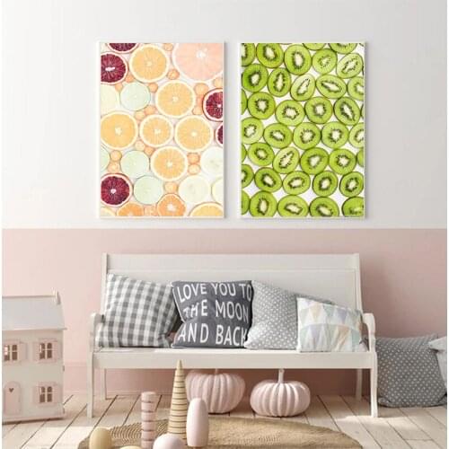 Nordic Minimalist HD Wall Art Vegetable Fruits Home Decor Pictures Healthy Food Canvas Paintings Modular Kitchen Posters Printed