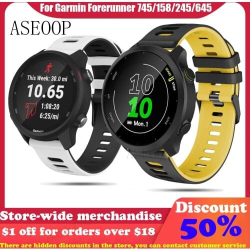 Smart watch strap for Garmin Forerunner 745 158 bracelets Quick Release sport Straps Correa Belt 20 22mm Accessories Wristband