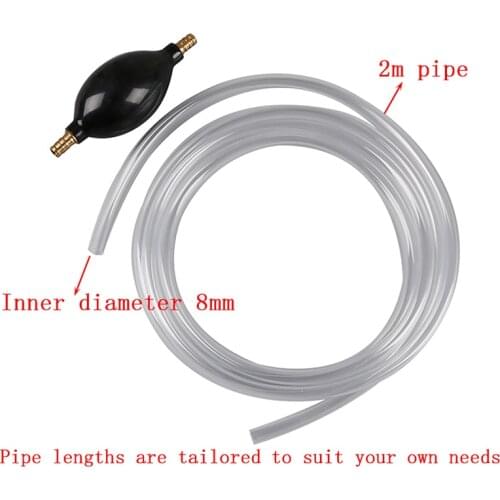 1pc Auto Car Siphon Syphon Hose Tube Liquid Transfer Manual Hand Pump Tools For Gas Oil Water Aquarium Automovil Accessories