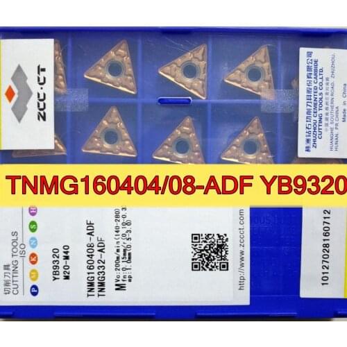 TNMG160404 TNMG160408 TNMG160412 ADF YB9320 100% original Zcc.ct Carbide insert Processing: stainless steel