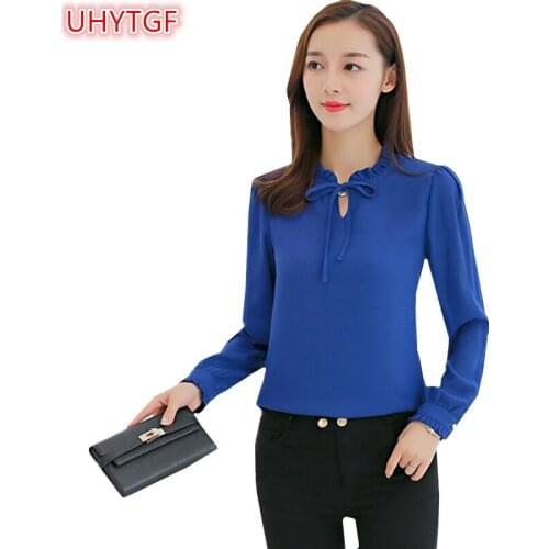 Женские белые рубашки UHYTGF China At AliExpress