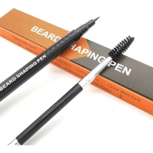 Waterproof Natural Moustache Eyebrow Beard Filler Pen Long-lasting New