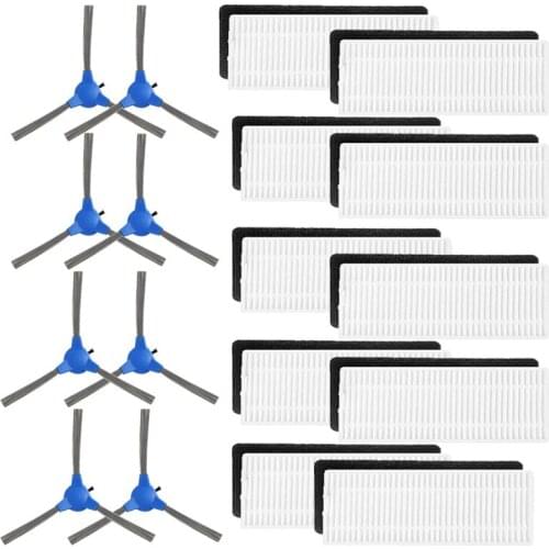 28Pcs/Set Side Brush Hepa Filter Cleaner Parts For Eufy 11S RoboVac 30 Eufy 30C 15C Vacuum Cleaner Accessories Replacement