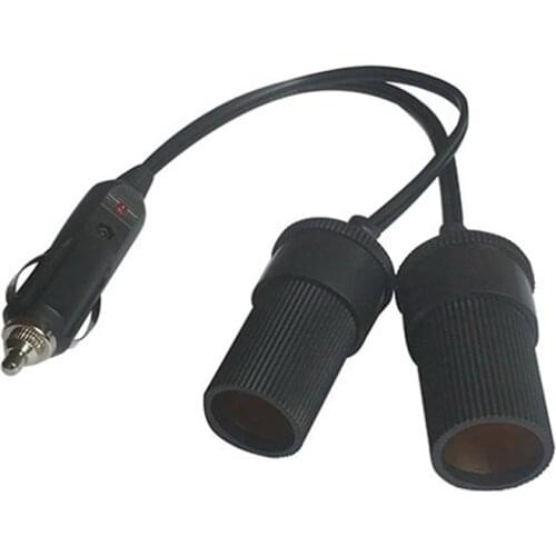 1pc 12V Double Power Dual Car Cigarette Lighter Socket Plug Adaptor Charger Splitter