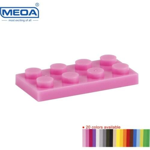 100g=86pcs MEOA Small Building Blocks Spare Parts 2X4 Lower Bricks 100% Compatible with Legcd DIY Assemble Toy for Children