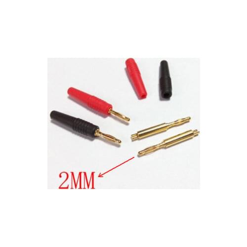 20pcs copper Gold plated 2mm soldering Banana Plug connector