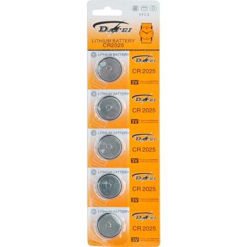 5x CR2025 3V Lithium Button Coin Battery Watch Replacement Change Batteries Clock Toy Calculator CR2025 Batteries Accessories