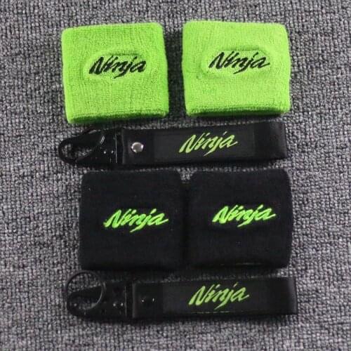 7x7cm Motorcycle Front Fluid Brake Clutch Reservoir Socks For Kawasaki Ninja 250 300 400 650 Reservoir Tank Cup Protective Case