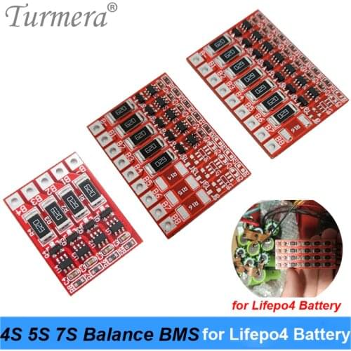 4S 12.8V 5S 16V 7S 22.4V3.2V LiFePo4 Battery Balance BMS for 18650 32700 Lithium iron phosphate Battery Charging Protection BMS