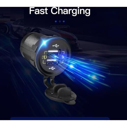 Individuation Smart Dual Port USB Car Charger 5V 4.2A Pure Copper USB Fast And Stable Mobile Phone Car Charger For Personalise