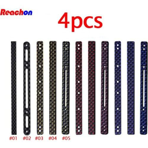 Free Shipping 4PCS Carbon Fiber Longer Reinforcing Plate 1.5/2mm Spare Parts For DIY Tamiya Mini 4WD Car Model