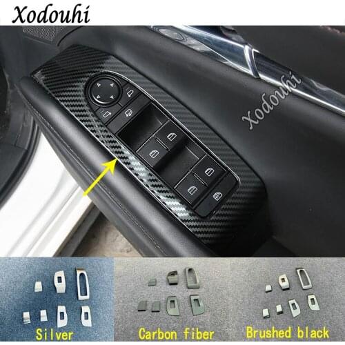 For Mazda 3 Mazda3 Axela M3 2019 2020 2021 Car Door Window Glass Interior Armrest Lift Switch Button Trim Frame Parts Stick 7pcs