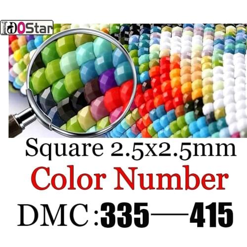 DMC335-415,Diamond embroidery diamond mosaic rhinestone bead Cube diamonds stone ribbons art rhinestones Square for missed