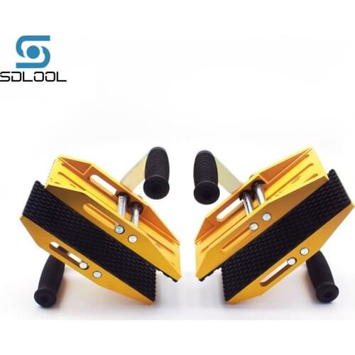 Double handed stone slab clamp Granite marble glass mobile fixture