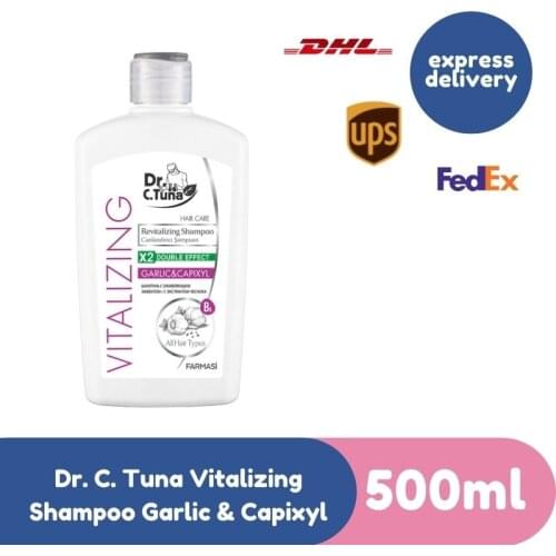 Farmasi Dr. C. Tuna Vitalizing Shampoo Garlic & Capixyl Double Effect, 500ml / 1 Pack