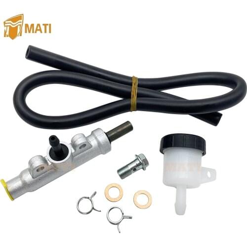 Mati Rear Foot Brake Master Cylinder Pump with Reservoir for Polaris Sportsman 800 2008-2010 1911274 1911224