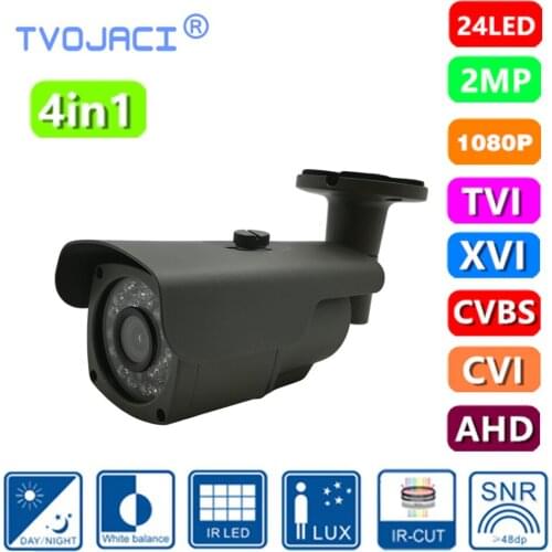 Surveillance Camera XVI Analog High Definition 1/3'' CMOS 2.0MP 1080P AHD TVI CVI CVBS CCTV Camera IR Cut Fiter Security Outdoor