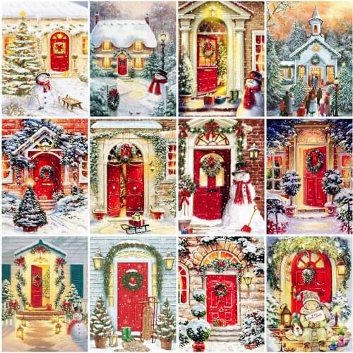 EverShine DIY Diamond Embroidery Landscape Handicrafts Diamond Painting Christmas Picture Rhinestone Door New Arrival Home Decor