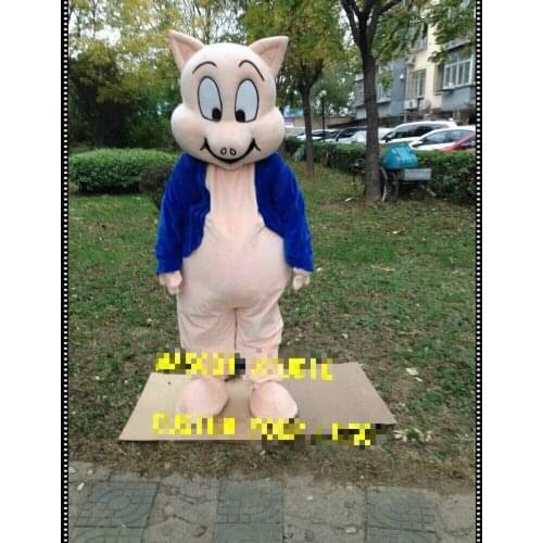 Pig Mascot Costume Cosplay Party Game Dress Unisex Advertising Halloween Adult Interesting Funny Cartoon Character Clothing 2019