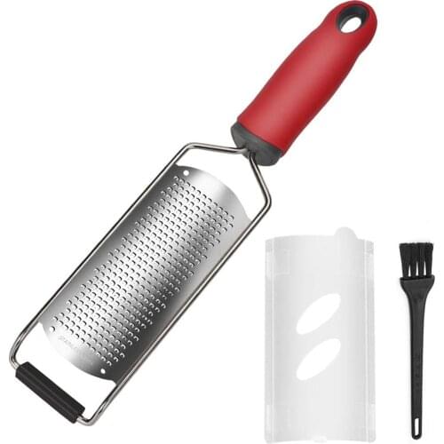 1Pcs New Stainless Steel Kitchen Grater Set Handheld Coarse Cheese Grater and Fine Lemon Zester Effortlessly Grates