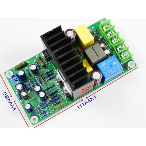 L15D-PRO IRS2092S MOSFET IRFB4019 Field Effect Tube 300W 4 Ohms Class D digital audio Mono Amplifier board With relay protection