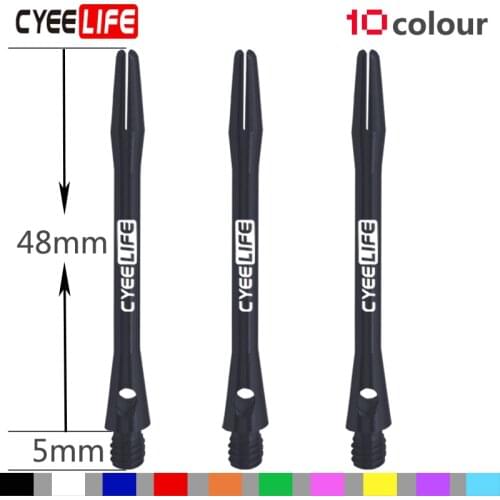 CyeeLife 6pcs soft hard aluminum dart shaft darts accessories anti-break durable senior dart pole various colors