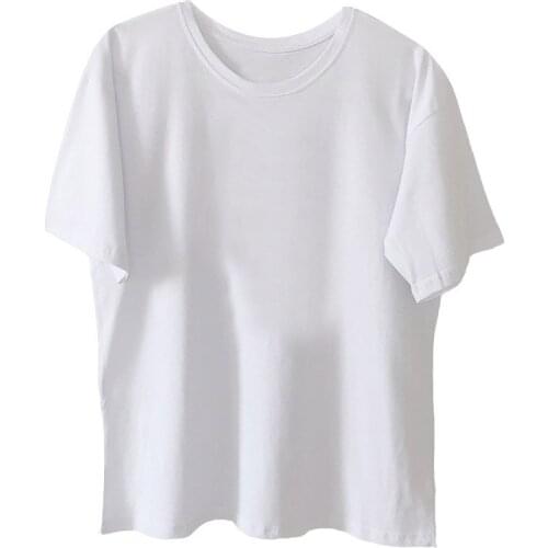 New Popular fashion classic casual breathable cotton short sleeve womens T-shirt
