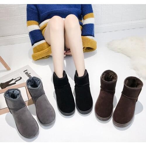 2020 New Warm Girl Boots Furry Snow Boots Winter Shoes Women Boots Ankle Boots for Womens Platform Female Winter Boots U11-71